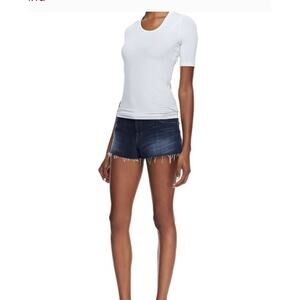 J BRAND Dark Wash Tribute Cut Off Jean Shorts Denim Stretch Womens Sz 27
